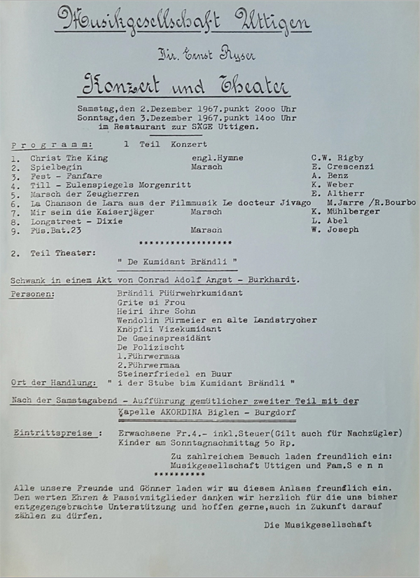 1967.12.02 Programm Konzert und Theater