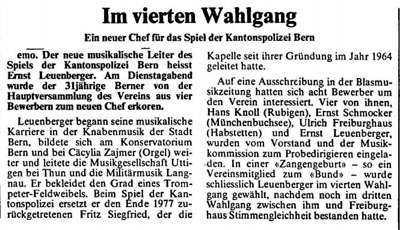 Der Bund, Band 129, Nummer 45, 23. Februar 1978   Ernst Leuenberger