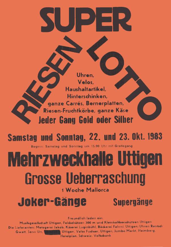 1983.10.22 Flyer Super Riesen Lotto