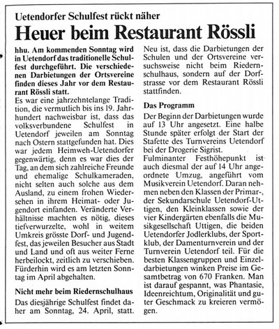 Thuner Tagblatt, Band 112, Nummer 91, 20. April 1988