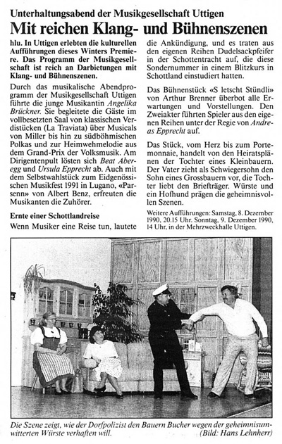 Thuner Tagblatt, Band 114, Nummer 288, 8. Dezember 1990