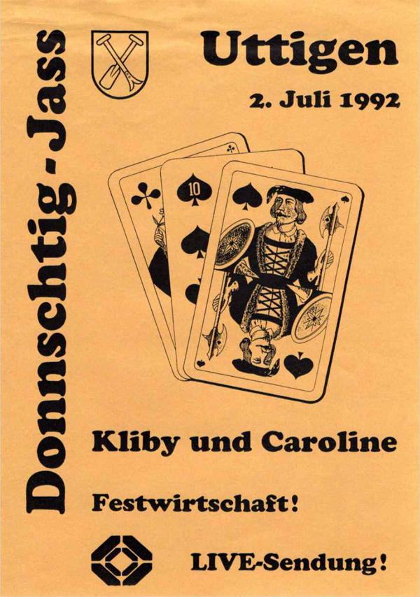 1992.07.02 Flyer Donnschig Jass