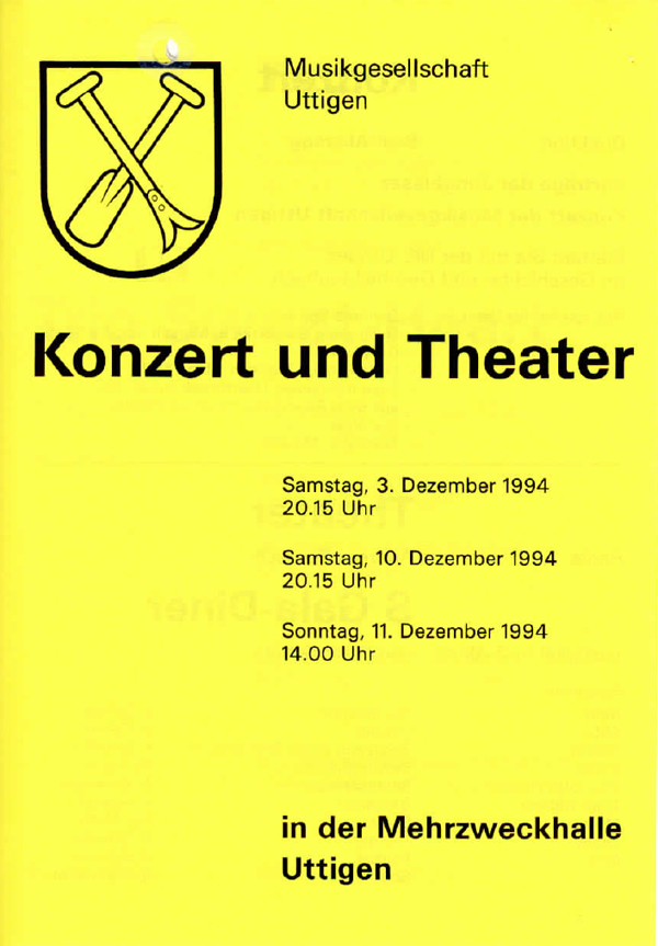 1994.12.03 Programm Konzert und Theater