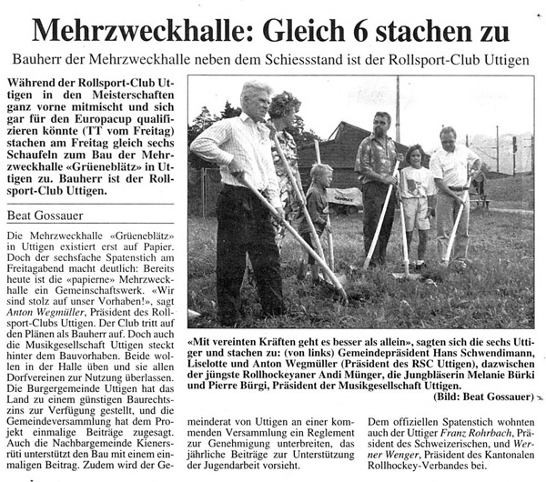 Thuner Tagblatt, Band 118, Nummer 200, 29. August 1994