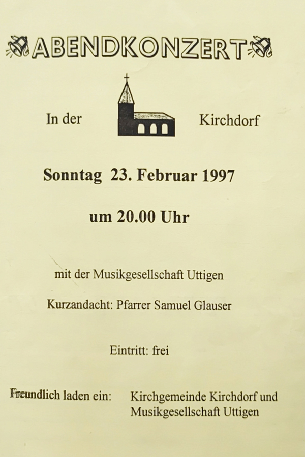 1997.02.23 Flyer Kirchenkonzert