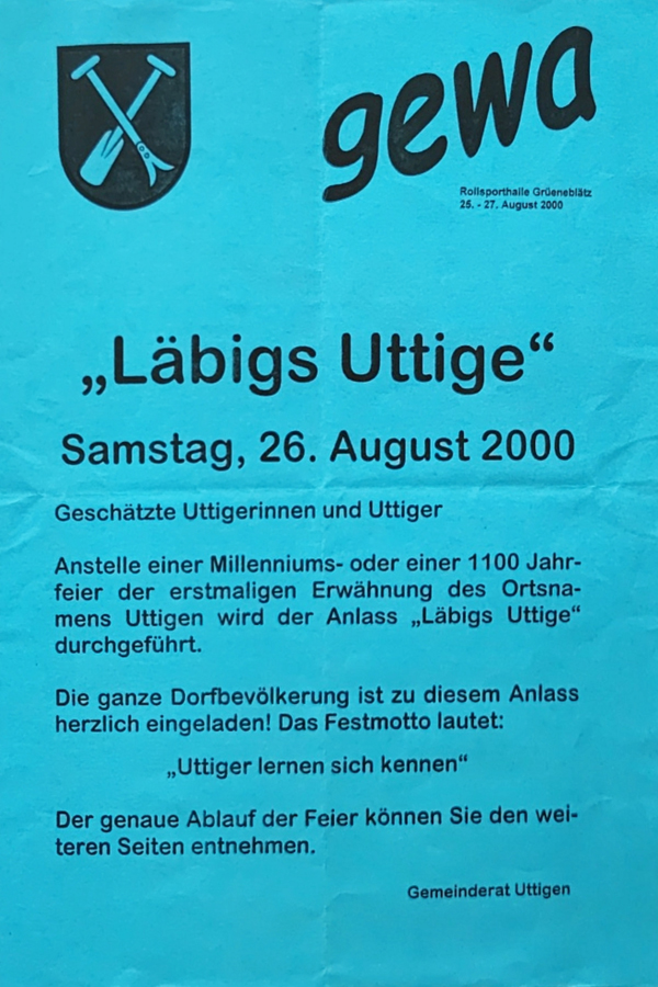 2000.08.26 Flyer läbigs Uttige