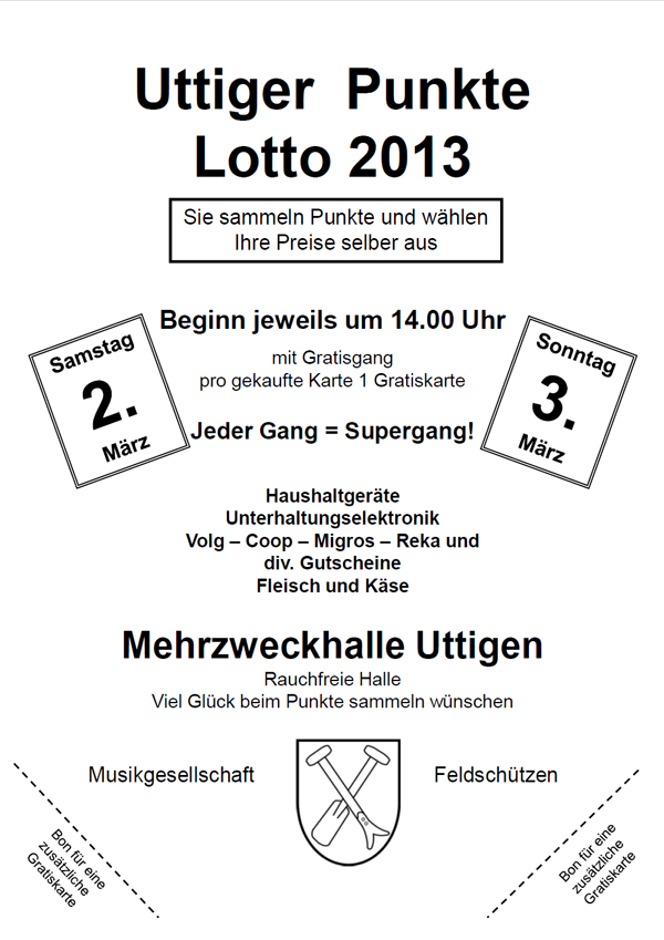 2013.03.02 Uttiger Punkte Lotto