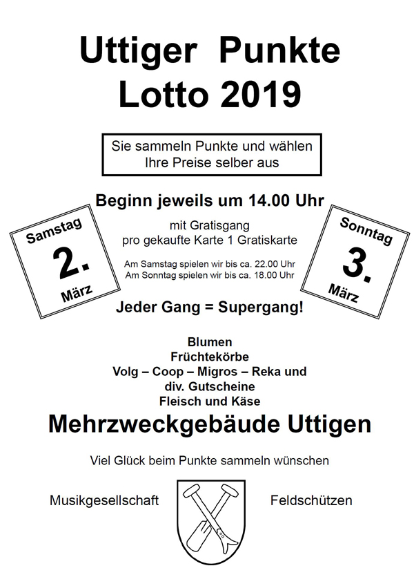 2019.03.02 Uttiger Punkte Lotto