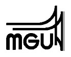 Logo MGU (Schwarz/weiss)