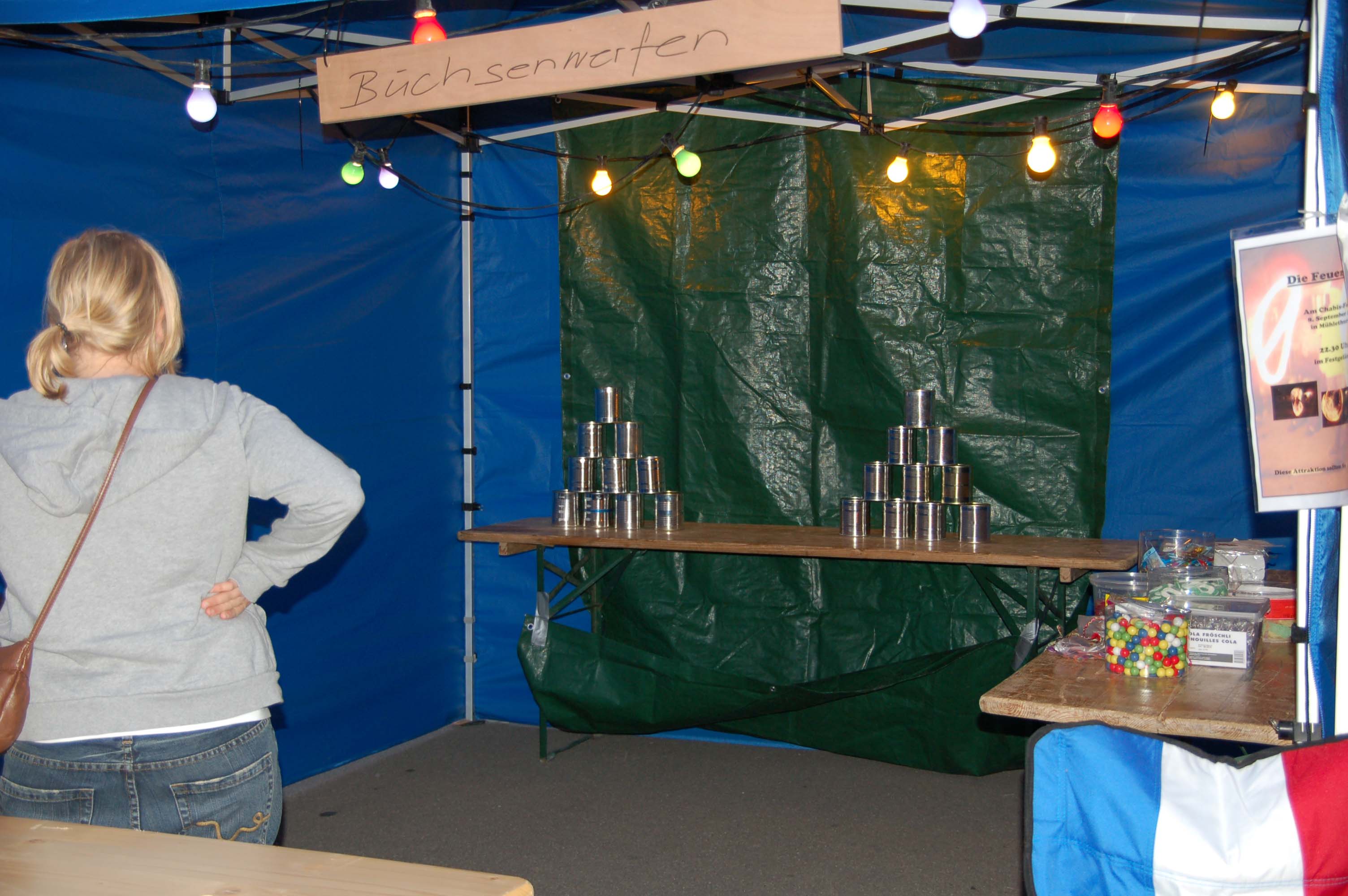 Dosenwerf-Stand