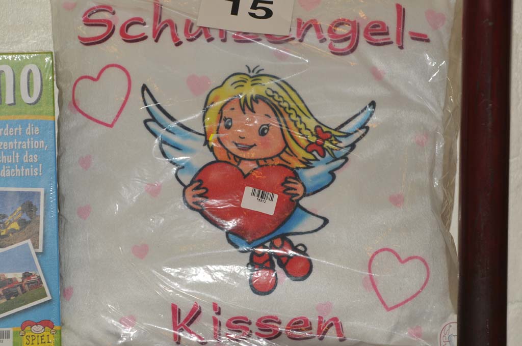 Kopfkissen mit Schutzengelaufdruck