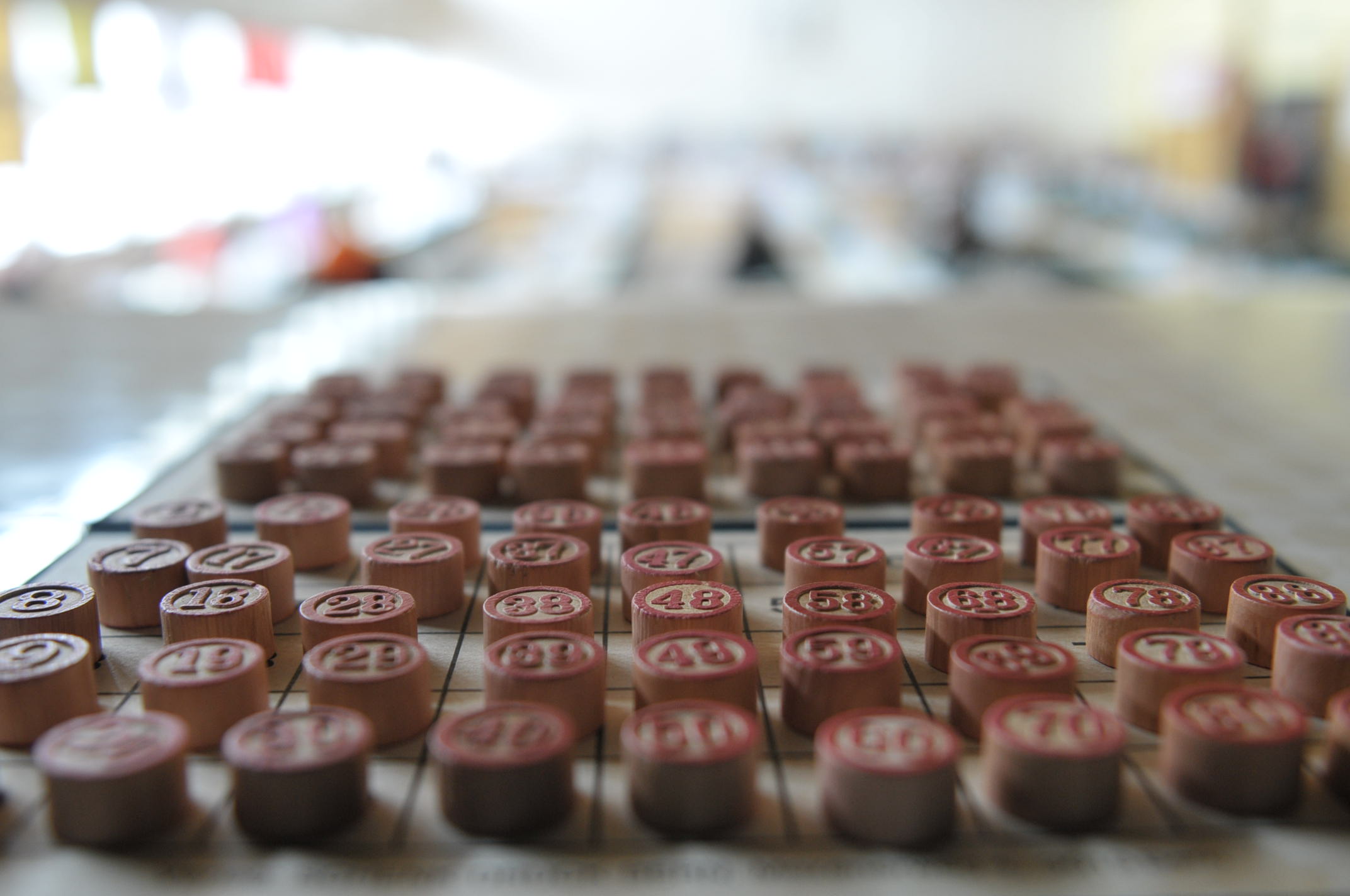 Komplettes Set der Zahlensteine.