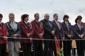 Frisch geehrte Veteranen.